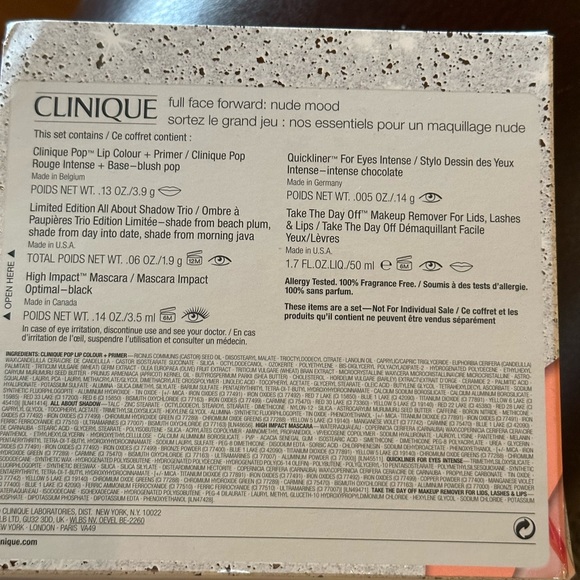 CLINIQUE Full Face Forward Nude Mood Makeup 5 Piece Set - Picture 7 of 11